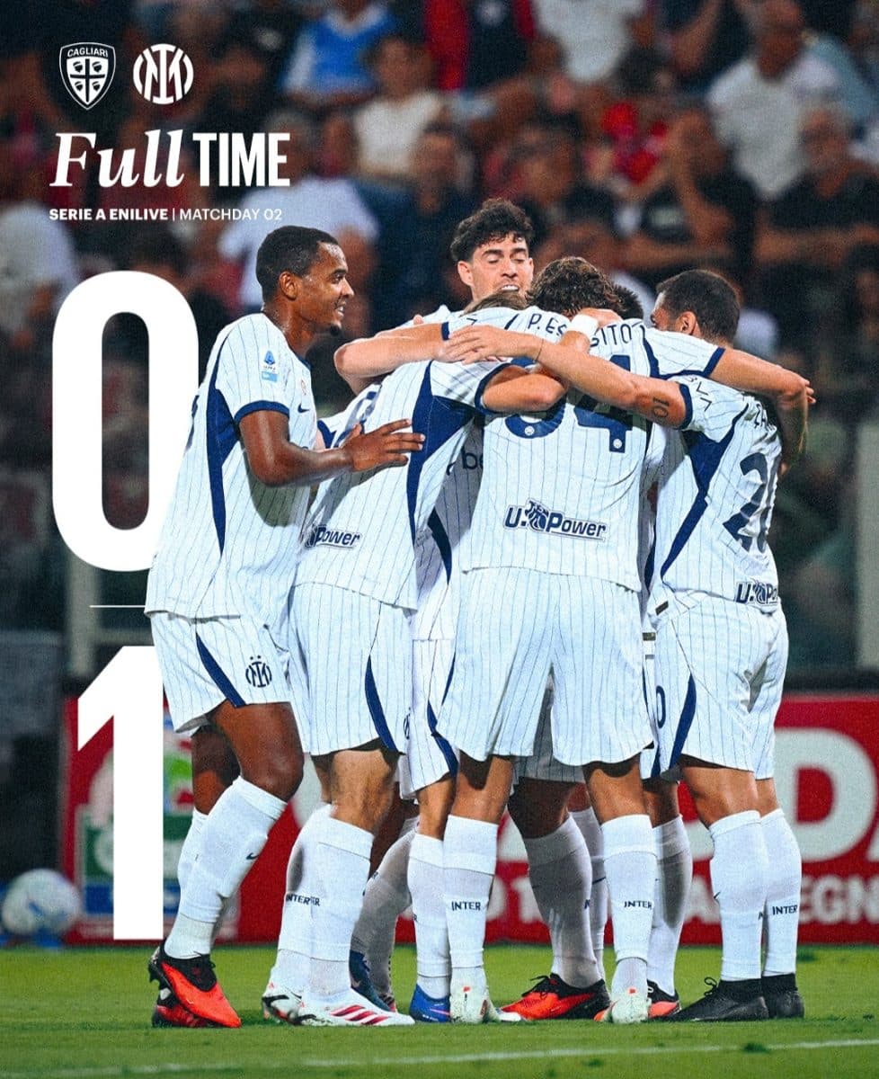 Ci pensa Calha: l'Inter vince a Cagliari