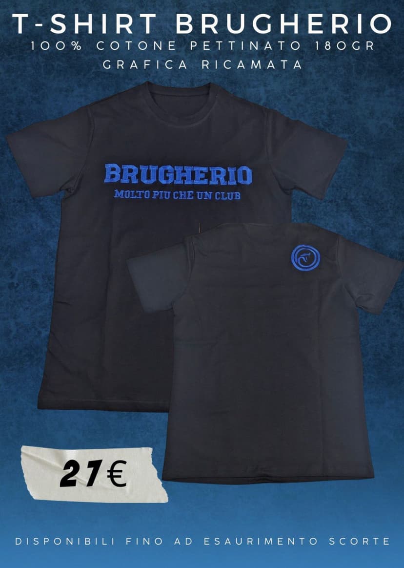 T-SHIRT RICAMATA BRUGHERIO MOLTO PIU' CHE UN CLUB