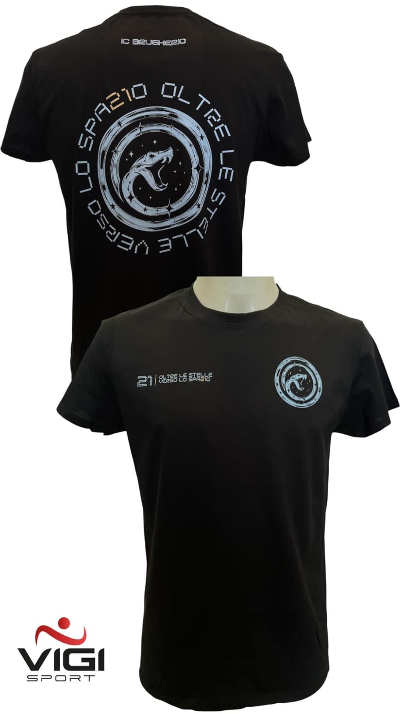 T-SHIRT OLTRE LE STELLE VERSO LO SPA21O - NERA